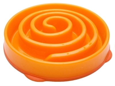 SLO\u002DBOWL\u0020FEEDER\u0020MINI\u0020CORAL\u0020SPIRAAL\u0020ORANJE\u002022X22X5\u0020CM