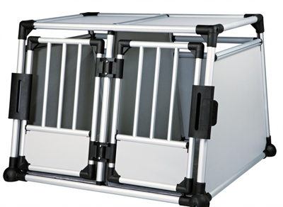 TRIXIE\u0020TRANSPORTBOX\u0020DUBBEL\u0020ALUMINIUM\u002093X64X88\u0020CM