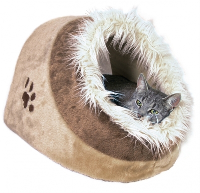 TRIXIE\u0020KATTENMAND\u0020IGLO\u0020MINOU\u0020BEIGE\u0020\u002F\u0020BRUIN\u002041X35X26\u0020CM
