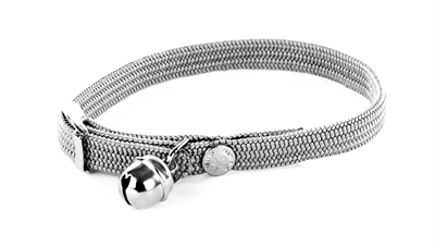 HALSBAND\u0020KAT\u0020ELASTISCH\u0020NYLON\u0020GRIJS\u002030X1\u0020CM