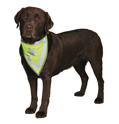 TRIXIE\u0020REFLECTERENDE\u0020BANDANA\u0020GEEL\u0020L\u002DXL\u002043\u002D60\u0020CM