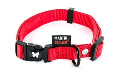 MARTIN\u0020SELLIER\u0020HALSBAND\u0020NYLON\u0020ROOD\u0020VERSTELBAAR\u002016\u0020MMX30\u002D45\u0020CM