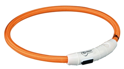 TRIXIE\u0020HALSBAND\u0020FLASH\u0020LIGHT\u0020LICHTGEVEND\u0020USB\u0020OPLAADBAAR\u0020ORANJE\u00207\u0020MMX65\u0020CM