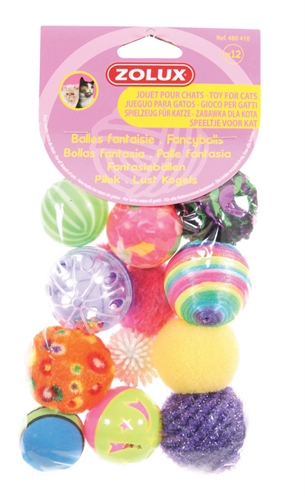 ZOLUX\u0020KATTENSPEELGOED\u0020FANCY\u0020GEKLEURDE\u0020BALLEN\u0020ASSORTI\u002012\u0020ST