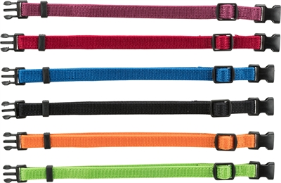TRIXIE\u0020PUPPY\u0020HALSBAND\u0020SET\u0020ZWART\u002FROOD\u002FBLAUW\u002FAPPEL\u002FPAPAYA\u002FORCHIDEE\u002017\u002D25\u0020CM\u00206\u0020ST