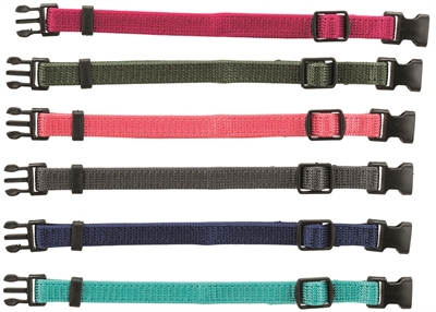 TRIXIE\u0020PUPPY\u0020HALSBANDSET\u0020FUCHSIA\u002FGRAFIET\u002FINDIGO\u002FBOSGROEN\u002FKORAAL\u002017\u002D25\u0020CM\u00206\u0020ST