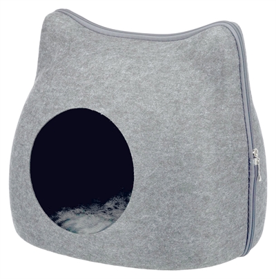 TRIXIE\u0020RELAX\u0020IGLO\u0020KAT\u0020VILT\u0020GRIJS\u002038X37X35\u0020CM