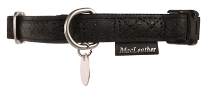 MACLEATHER\u0020HALSBAND\u0020ZWART\u002015\u0020MMX20\u002D40\u0020CM