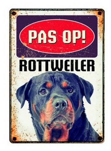 PLENTY\u0020GIFTS\u0020WAAKBORD\u0020BLIK\u0020ROTTWEILER\u002015X21\u0020CM