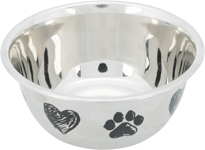 TRIXIE\u0020VOERBAK\u0020HOND\u0020PRINT\u0020SCHETS\u0020HART\u0020POOTJE\u0020GEPOEDERCOAT\u0020500\u0020ML\u002013\u0020CM