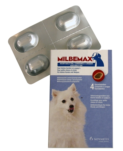 MILBEMAX\u0020KAUWTABLET\u0020ONTWORMING\u0020KLEINE\u0020HOND\u002FPUPPY\u00204\u0020TABLETTEN