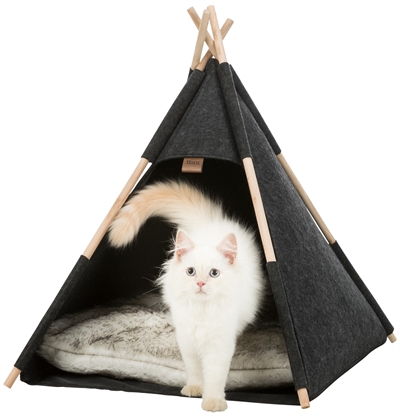 TRIXIE\u0020KATTENMAND\u0020TIPI\u0020VILT\u0020ANTRACIET\u002055X55X65\u0020CM