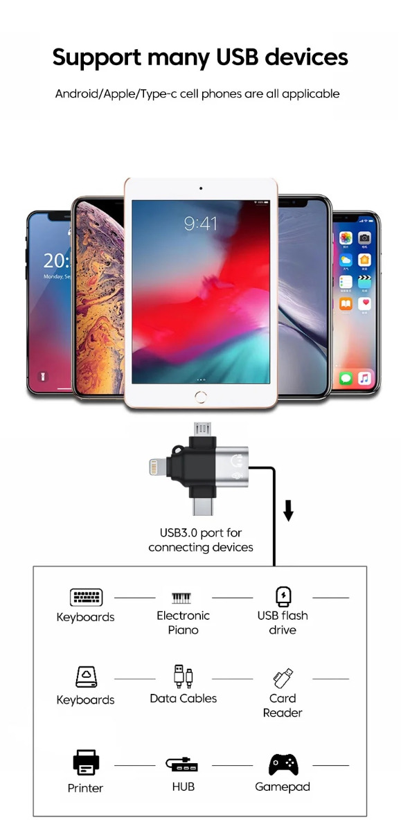 Elough\u002D\u00203\u0020In\u00201\u0020\u002D\u0020Usb3.0\u0020\u002D\u0020Data\u0020Reader\u0020\u002F\u0020Transfer\u0020Micro\u002FType\u0020C\u002FBliksem\u0020Converter\u0020Voor\u0020Usb\u0020Disk\u0020Mouse\u0020\u002D\u0020Smart\u0020Cardreader\u0020Voor\u0020Iphone\u0020Samsung\u0020Tablet\u0020Ipad\u0020\u002D\u0020Zilver