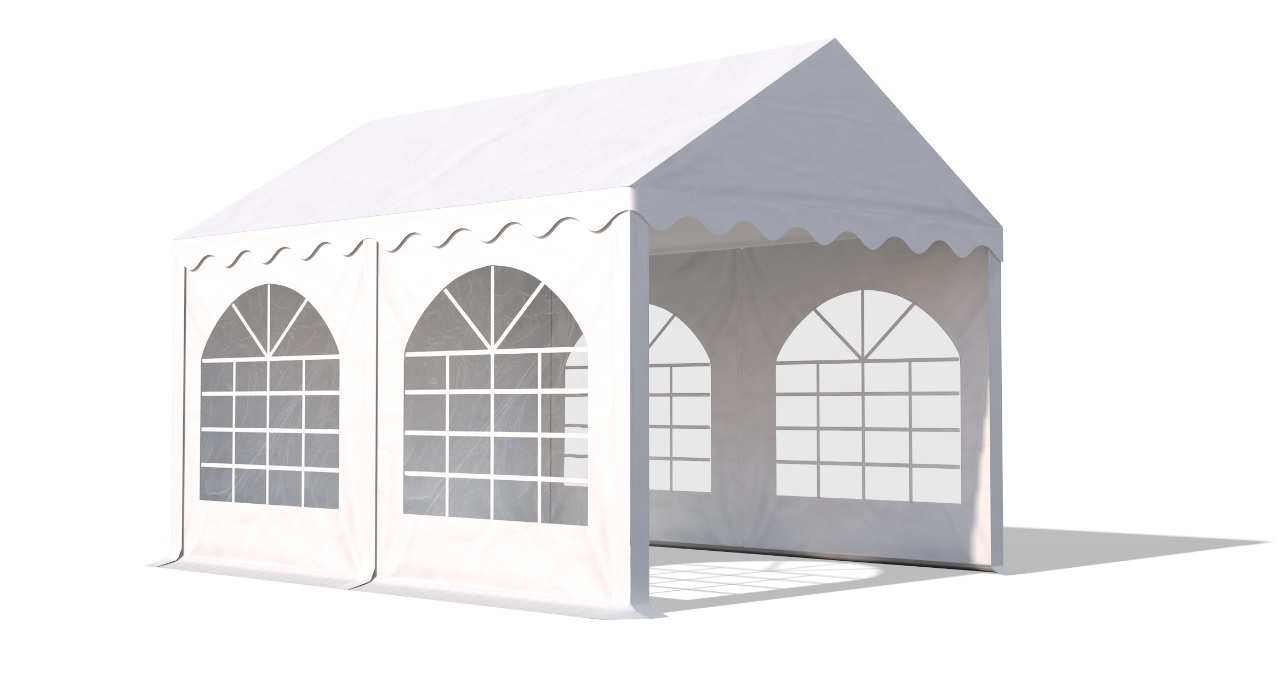 Professionele\u0020Partytent\u0020PVC\u00203x4x2,6\u0020mtr\u0020in\u0020Wit