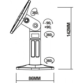 Reflecta\u0020Speakerstand\u0020Sono\u00202.1\u0020Wit