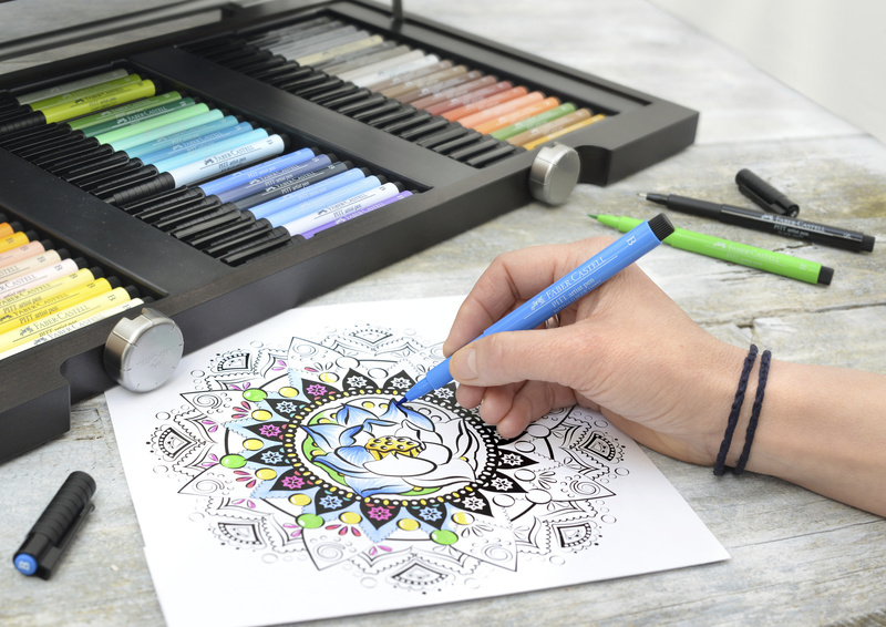 Faber\u0020Castell\u0020FC\u002D167398\u0020Tekenstift\u0020Pitt\u0020Artist\u0020Pen\u0020251\u0020Zilver