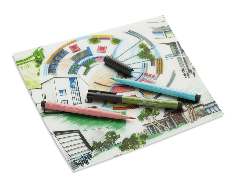 Faber\u0020Castell\u0020FC\u002D167398\u0020Tekenstift\u0020Pitt\u0020Artist\u0020Pen\u0020251\u0020Zilver