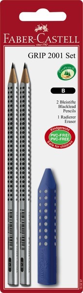 Faber\u0020Castell\u0020FC\u002D185297\u0020Potlood\u0020GRIP\u00202001\u00202\u0020Stuks\u0020Met\u0020Gum