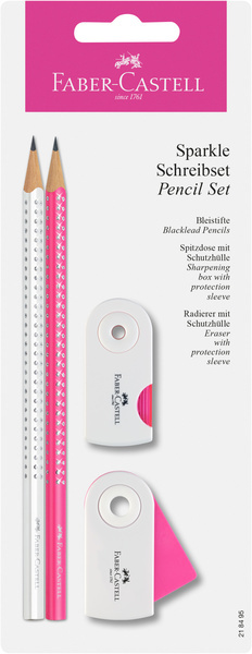 Faber\u0020Castell\u0020FC\u002D218495\u0020Schrijfset\u0020Faber\u002DCastell\u0020Sparkle\u0020Wit\u002Froze