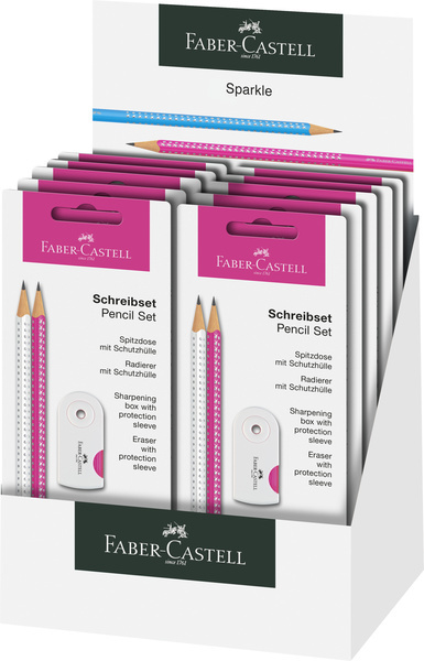 Faber\u0020Castell\u0020FC\u002D218495\u0020Schrijfset\u0020Faber\u002DCastell\u0020Sparkle\u0020Wit\u002Froze