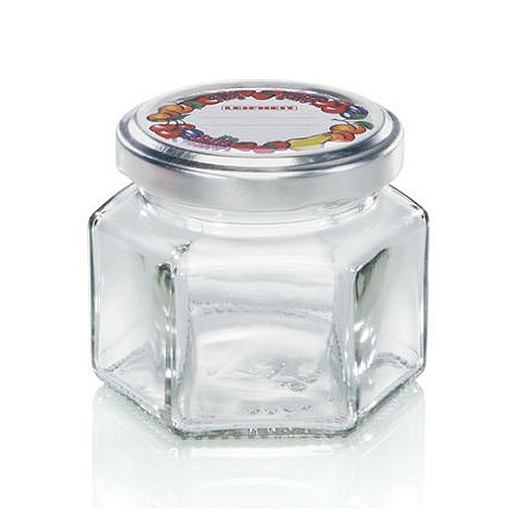 Leifheit\u00203209\u0020Jampot\u0020Zeshoekig\u0020106\u0020ml\u0020Glas\u002FZilver