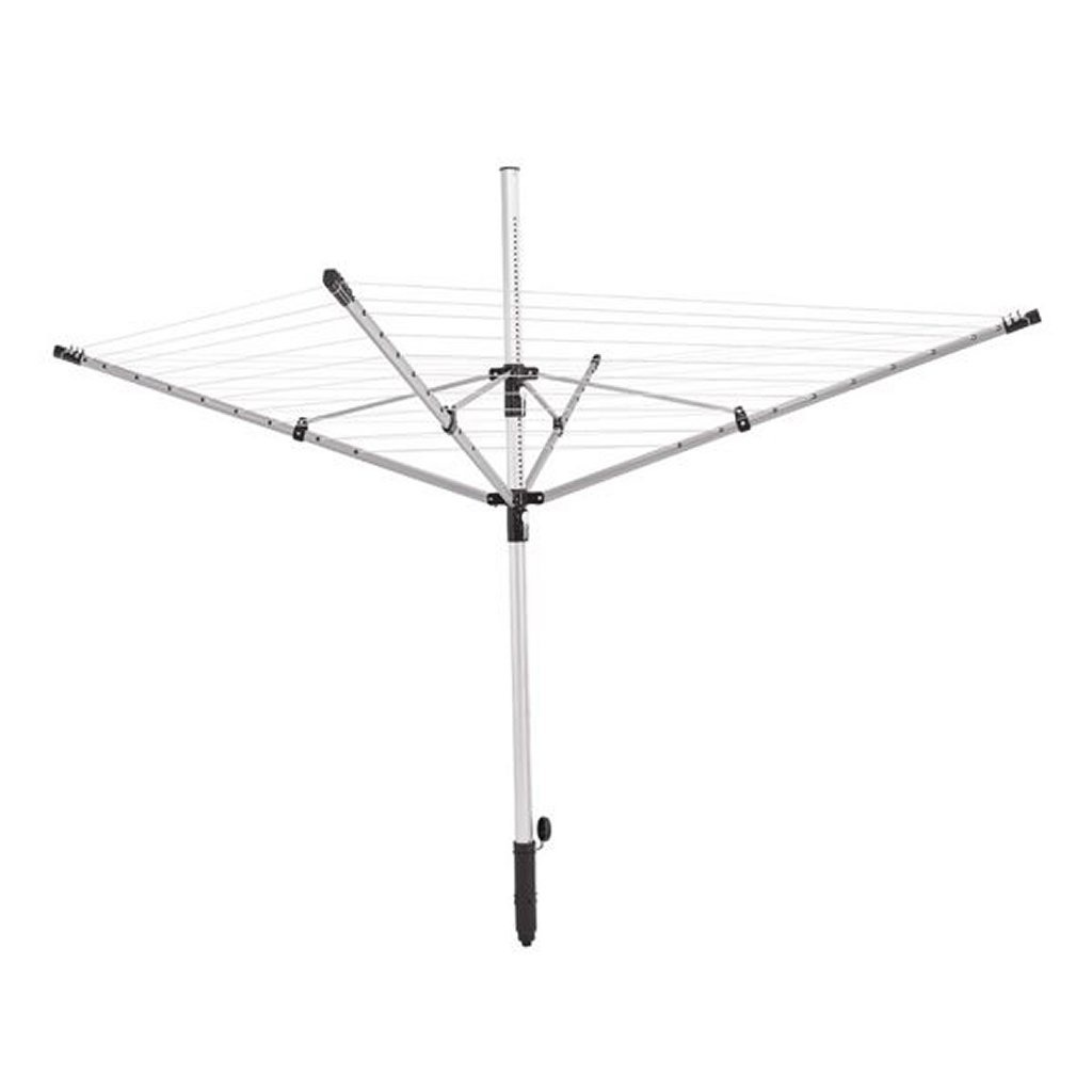 Leifheit\u002085360\u0020Linopush\u0020500\u0020Droogmolen\u0020Zilver\u002FZwart\u002FMetaal\u0020135\u002D180\u0020cm