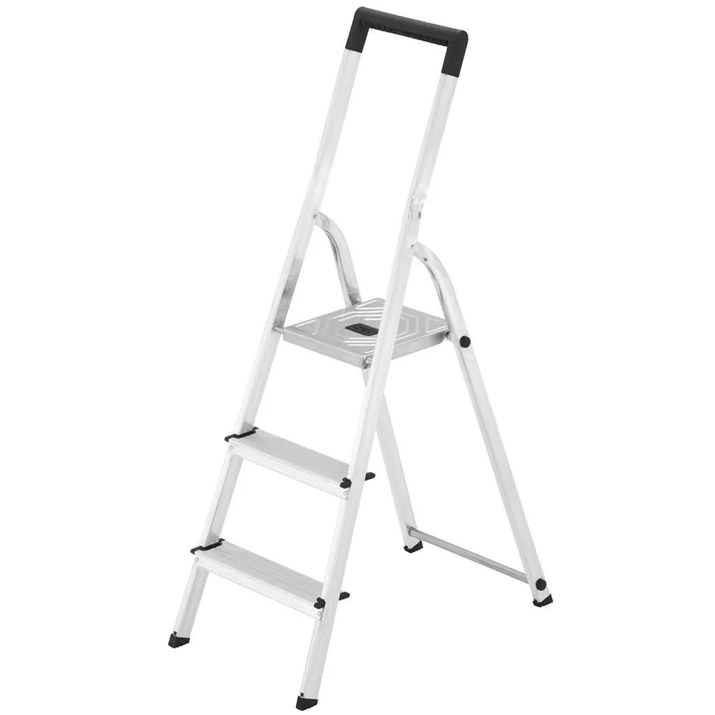 Hailo\u0020L40\u0020Aluminium\u0020Huishoudtrap\u0020\u002F\u0020Klustrap\u00203\u0020treden