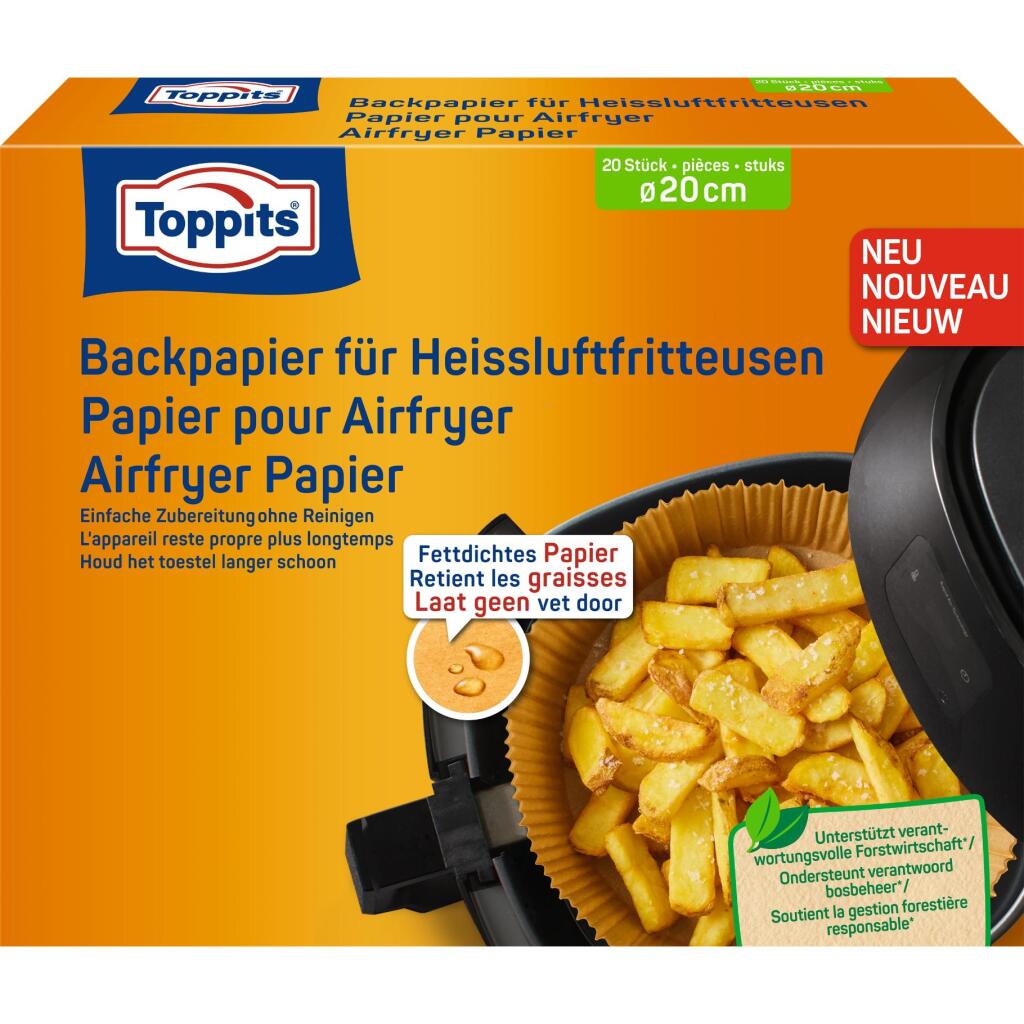 Toppits\u0020Airfryer\u0020Bakvellen\u002020\u0020cm\u002020\u0020Stuks