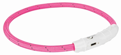 TRIXIE\u0020HALSBAND\u0020HOND\u0020FLASH\u0020LICHTHALSBAND\u0020USB\u0020TPU\u0020\u002F\u0020NYLON\u0020ROZE\u002045X0,7\u0020CM