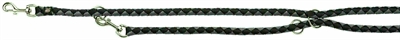 TRIXIE\u0020HONDENRIEM\u0020CAVO\u0020VERSTELBAAR\u0020ZWART\u0020\u002F\u0020GRIJS\u0020200X1,8\u0020CM
