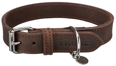 TRIXIE\u0020HALSBAND\u0020HOND\u0020RUSTIC\u0020VETLEER\u0020DONKERBRUIN\u002037\u002D44X2,5\u0020CM