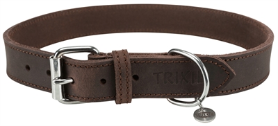 TRIXIE\u0020HALSBAND\u0020HOND\u0020RUSTIC\u0020VETLEER\u0020DONKERBRUIN\u002057\u002D66X3\u0020CM