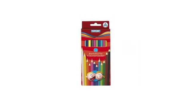 Toppoint\u0020Lange\u0020Kleurpotloden\u002012\u0020stuks