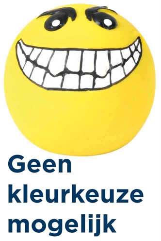 TRIXIE\u0020LATEX\u0020\u002F\u0020POLYESTERVLIES\u0020SMILEY\u0020MET\u0020GELUID\u0020ASSORTI\u00206X6X6\u0020CM\u00204\u0020ST