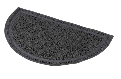 TRIXIE\u0020SCHOONLOOPMAT\u0020VOOR\u0020KATTENBAKKEN\u0020HALFROND\u0020PVC\u0020ANTRACIET\u002041X25\u0020CM\u00202\u0020ST