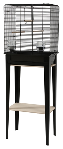 ZOLUX\u0020VOGELKOOI\u0020CHIC\u0020LOFT\u0020MET\u0020MEUBEL\u0020ZWART\u0020124X44,5X28\u0020CM