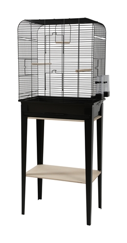 ZOLUX\u0020VOGELKOOI\u0020CHIC\u0020LOFT\u0020MET\u0020MEUBEL\u0020ZWART\u0020134X53,5X33,5\u0020CM