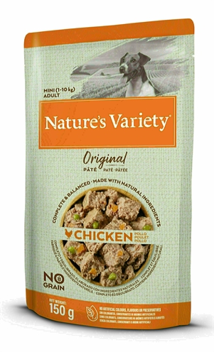 NATURES\u0020VARIETY\u0020ORIGINAL\u0020MINI\u0020POUCH\u0020CHICKEN\u00208X150\u0020GR