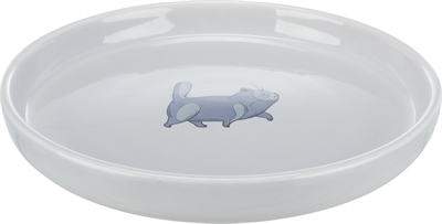 TRIXIE\u0020VOERBAK\u0020\u002F\u0020WATERBAK\u0020PLAT\u0020EN\u0020BREED\u0020KATTENPRINT\u0020GRIJS\u002023\u0020CM\u0020600\u0020ML