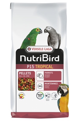 NUTRIBIRD\u0020P15\u0020TROPICAL\u0020ONDERHOUDSVOEDER\u002010\u0020KG