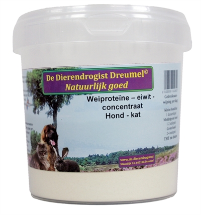 DIERENDROGIST\u0020WEIPROTEINE\u0020CONCENTRAAT\u0020HOND\u0020\u002F\u0020KAT\u0020400\u0020GR