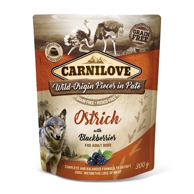 CARNILOVE\u0020DOG\u0020POUCH\u0020STRUISVOGEL\u0020\u002F\u0020BRAMEN\u002012X300\u0020GR