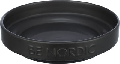 TRIXIE\u0020BE\u0020NORDIC\u0020VOERBAK\u0020KAT\u0020KERAMIEK\u0020\u002F\u0020RUBBER\u0020ZWART\u002016\u0020CM