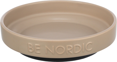 TRIXIE\u0020BE\u0020NORDIC\u0020VOERBAK\u0020KAT\u0020KERAMIEK\u0020\u002F\u0020RUBBER\u0020TAUPE\u002016\u0020CM