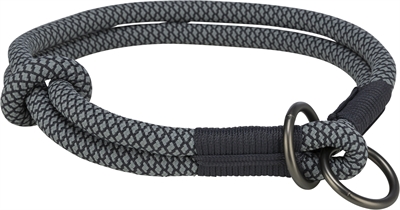 TRIXIE\u0020HALSBAND\u0020HOND\u0020SOFT\u0020HALF\u002DSLIP\u0020ZWART\u0020\u002F\u0020GRIJS\u002035X0,6\u0020CM