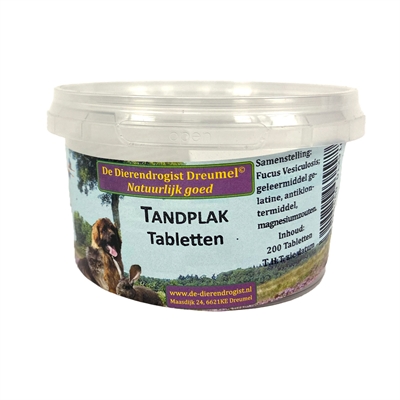 DIERENDROGIST\u0020TANDPLAK\u0020TABLETTEN\u0020200\u0020ST