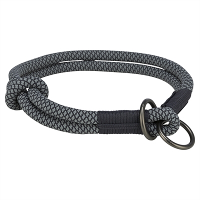 TRIXIE\u0020HALSBAND\u0020HOND\u0020SOFT\u0020ROPE\u0020HALFSLIP\u0020ZWART\u0020\u002F\u0020GRIJS\u002025X0,6\u0020CM