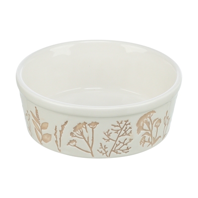 TRIXIE\u0020VOERBAK\u0020\u002F\u0020DRINKBAK\u0020HOND\u0020PLANTMOTIEF\u0020STRUCTUUR\u0020KERAMIEK\u0020WIT\u0020\u002F\u0020TAUPE\u00201,2\u0020LTR\u002020\u0020CM