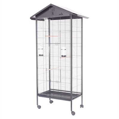 ZOLUX\u0020VOLIERE\u0020CHIC\u0020SOLO\u0020ZWART\u002078X48X156\u0020CM