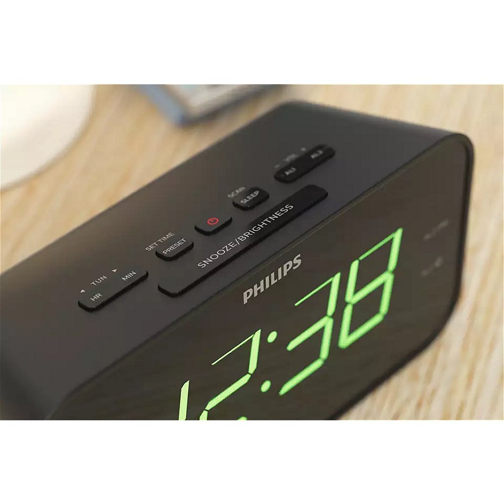 Philips\u0020TAR3306\u002F12\u0020Klokradio\u0020Zwart